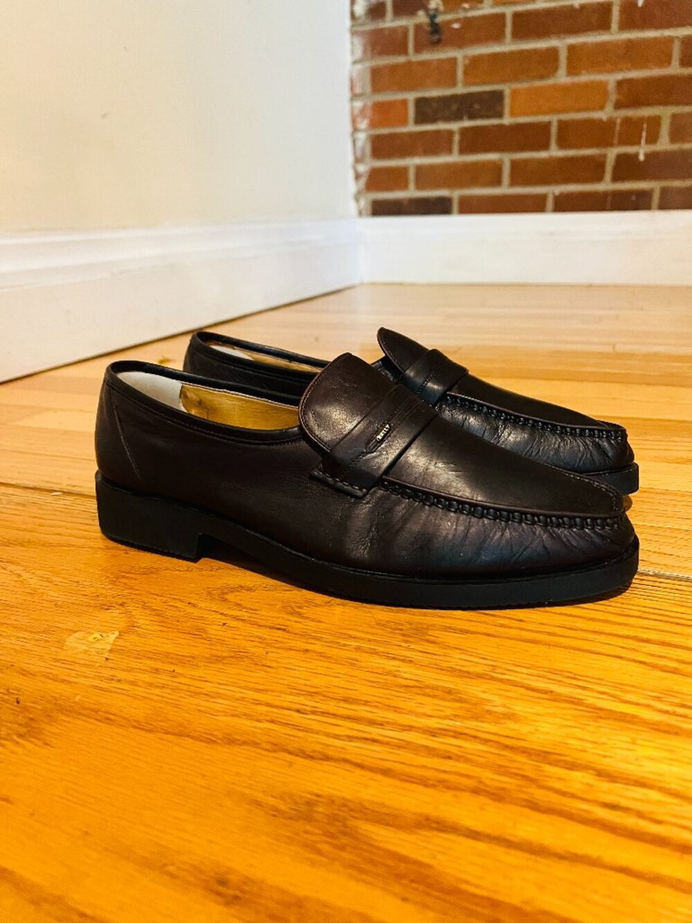 Vintrage Bally Switzerland Slip On Tassel Loafers Drivers Shoes Size 9.5 EEE - Picture 2 of 16